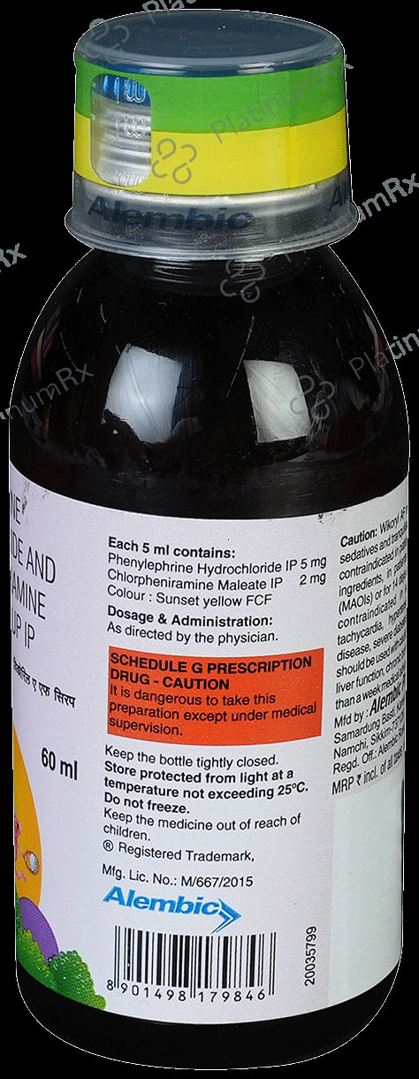 Wikoryl AF 2/5mg Syrup 60ml
