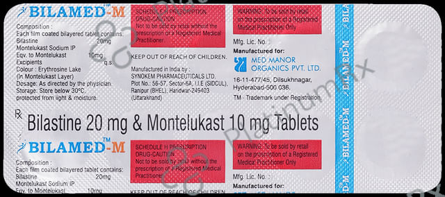 Bilamed M 20/10mg Tablet 10s