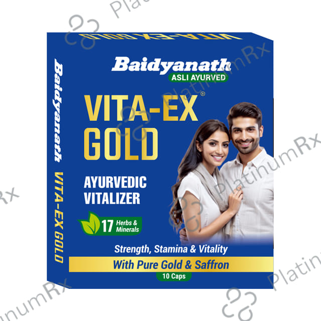 Baidyanath Vita-Ex Gold Capsule for Vitality & Stamina 10 capsules