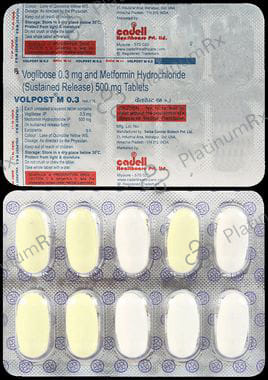 Volpost M 500/0.3mg Tablet 10s