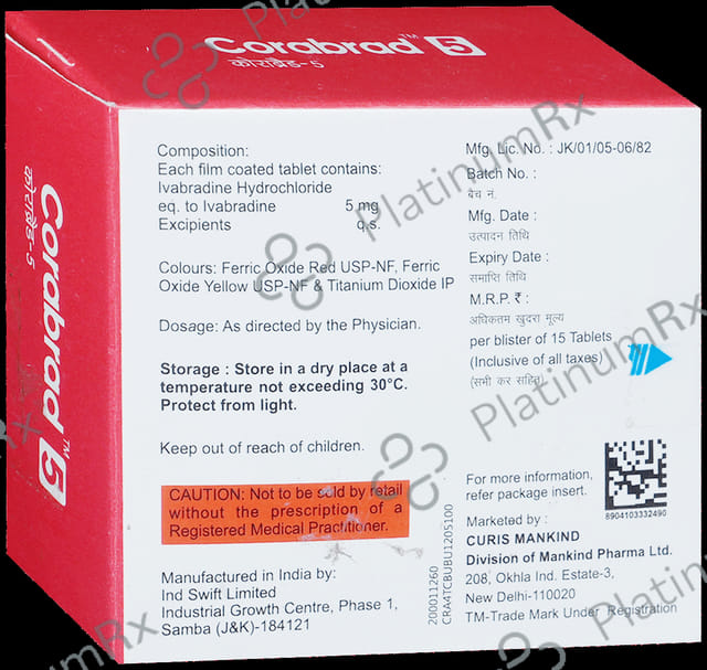 Corabrad 5mg Tablet 15s