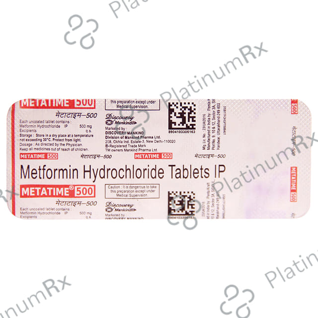Metatime 500mg Tablet 10s