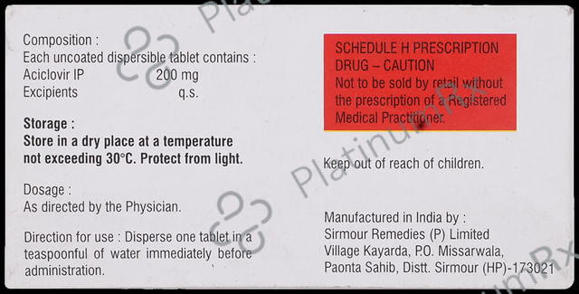 Herpikind 200mg Tablet DT 10s
