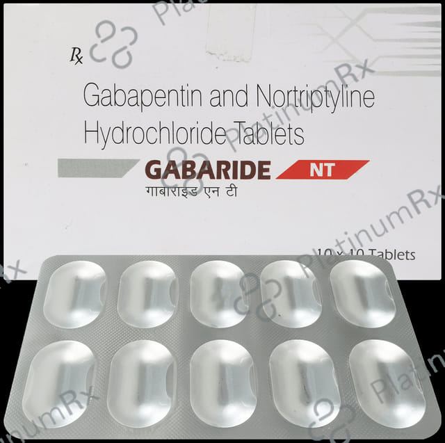 Gabaride NT 400 mg/10 mg Tablet