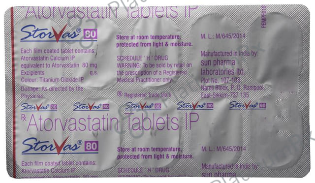 Storvas 80mg Tablet 10s