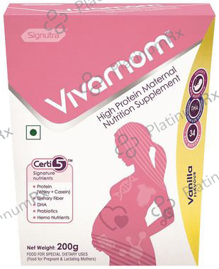 Vivamom High Protein Flavour Vanilla Powder 200gm