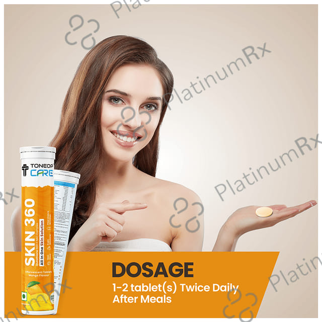 ToneOp Care Skin 360 Effervescent Tablet Mango
