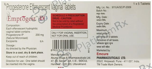 Emprogest EV Tablet