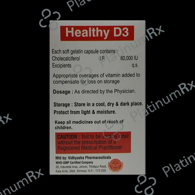Healthy D3 Softgel Capsule