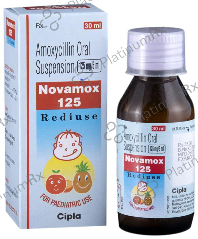 Novamox 125mg Rediuse Oral Suspension 60ml
