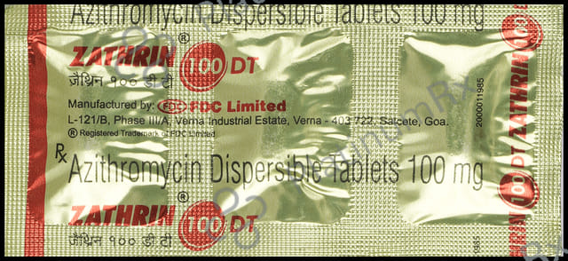 Zathrin 100mg DT Tablet 3s