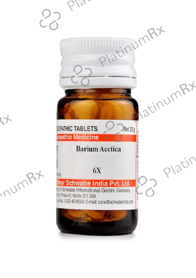 Dr Willmar Schwabe India Barium Acetica Trituration Tablet 6X