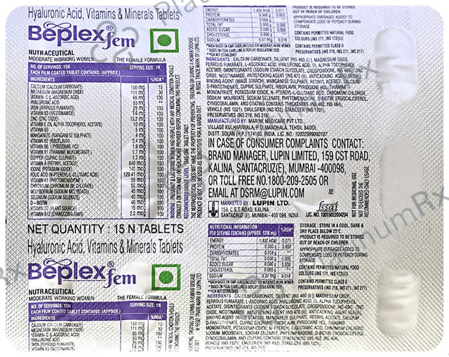 Beplex Fem Tablet 15s