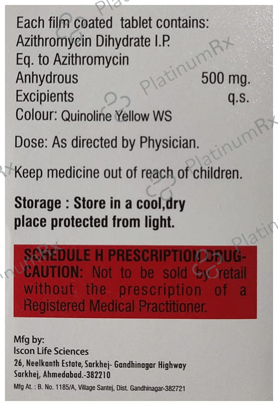 Abzith 500mg Tablet 5s