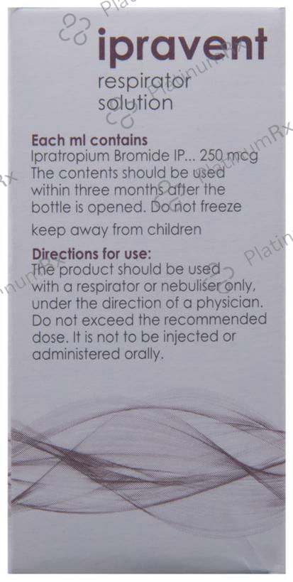Ipravent 250mcg Respirator Solution 15ml