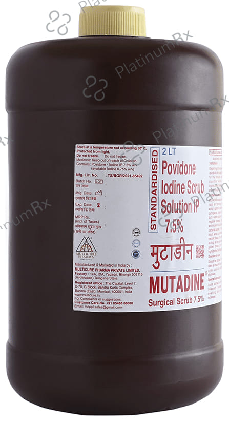 Mutadine 7.5% Solution 2Ltr