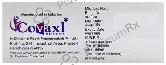 Etovax 90mg Tablet 10s Fibovil Pharmaceuticals Pvt. Ltd.