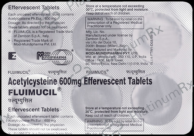 Fluimucil Eff 600mg Tablet