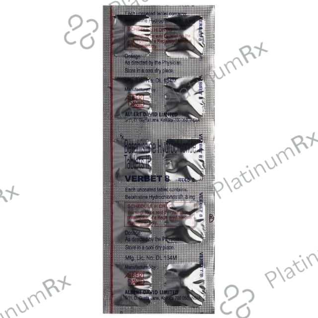Verbet 8mg Tablet 10s