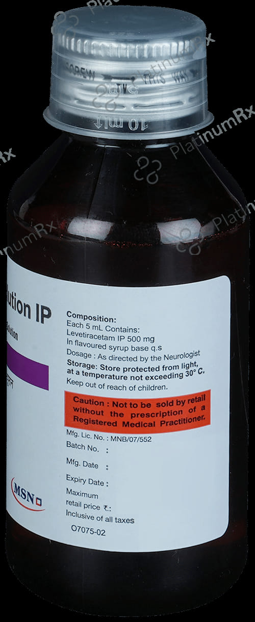 Levilex 500mg Oral Solution 100ml (MSN Laboratories Ltd.)