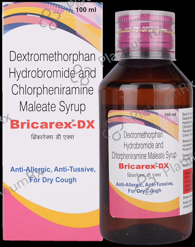Bricarex DX 4/10mg Syrup 100ml