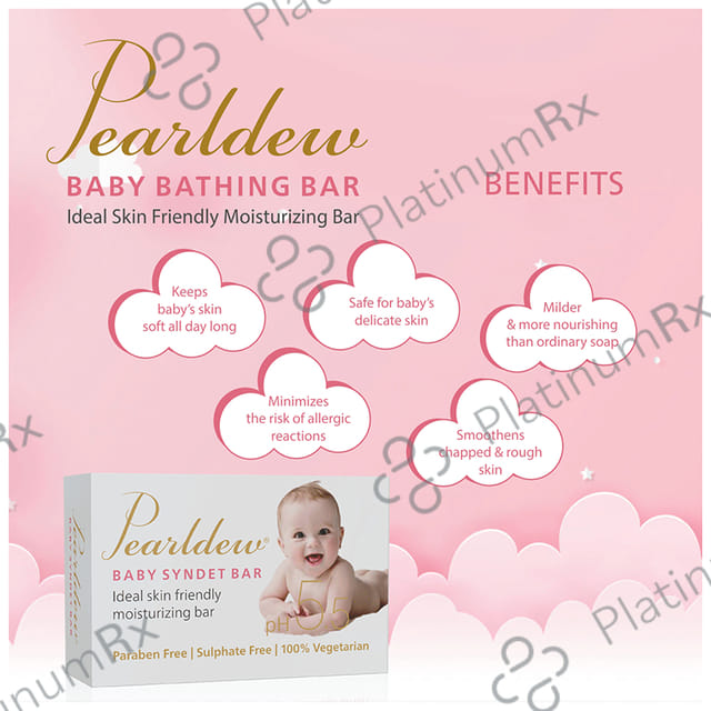 Pearldew pH 5.5 Baby Bathing Bar 75gm