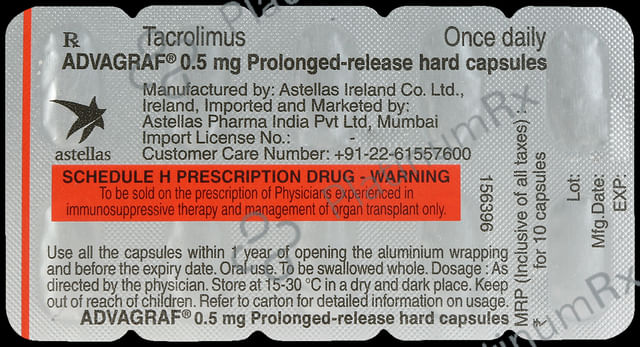 Advagraf 0.5mg Capsule