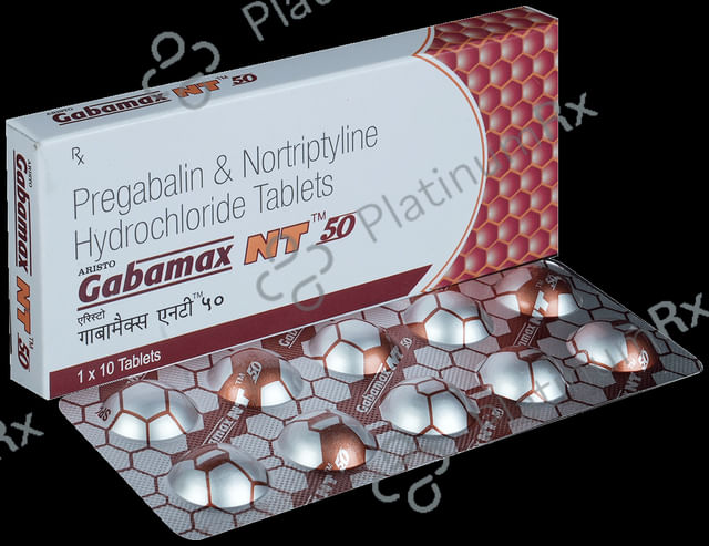 Gabamax NT 50mg/10mg Tablet