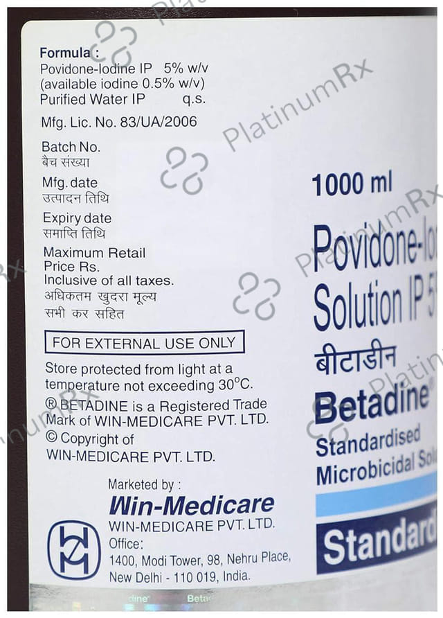 Betadine 5% Solution 1000ml