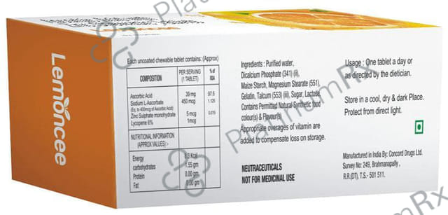 Lemoncee Chewable Tablet 100s