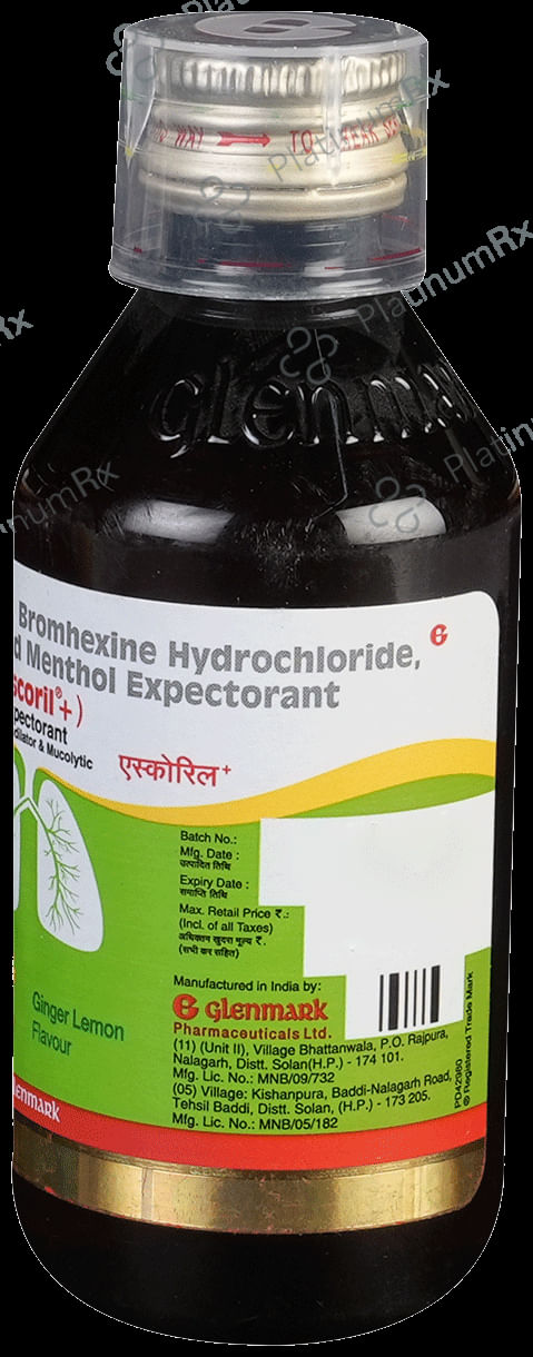 Ascoril Plus Ginger Lemon Expectorant 120ml