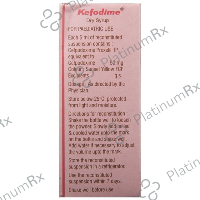 Kefodime Dry Syrup