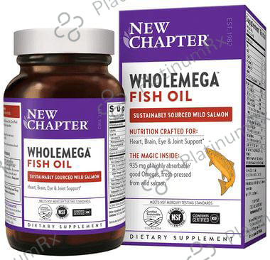 New Chapter Wholemega Fish Oil 1000mg Softgel