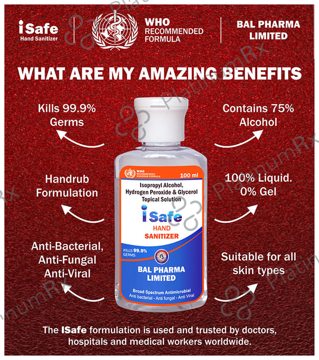 i Safe Hand Sanitizer 100 Sanitizer