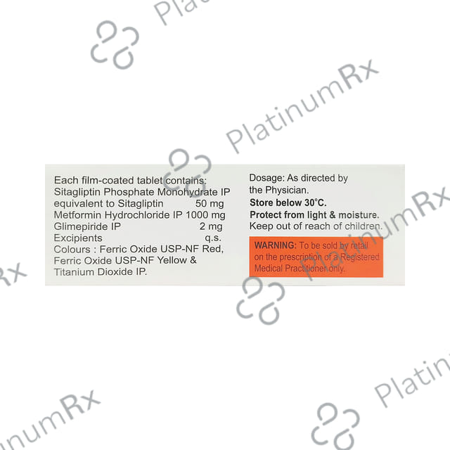 Sitanorm GM Forte 50/2/1000mg Tablet 10s