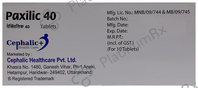 Paxilic 40 Tablet
