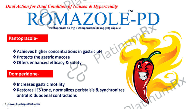 Romazole PD 30mg/40mg Capsule SR