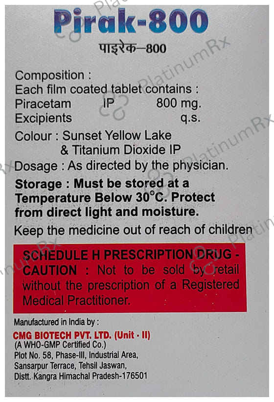 Pirak 800mg Tablet 10s