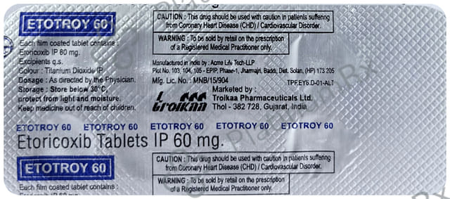 Etotroy 60mg Tablet 10s
