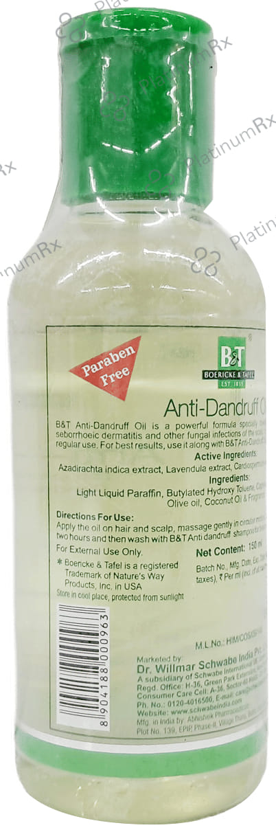 Boericke and Tafel Anti-Dandruff Oil