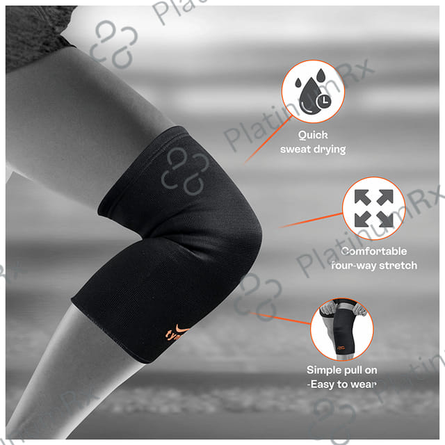 Tynor Knee Cap Air Large Orange & Black (Pack of 2)