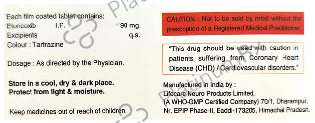 Rotoxib 90mg Tablet 10s