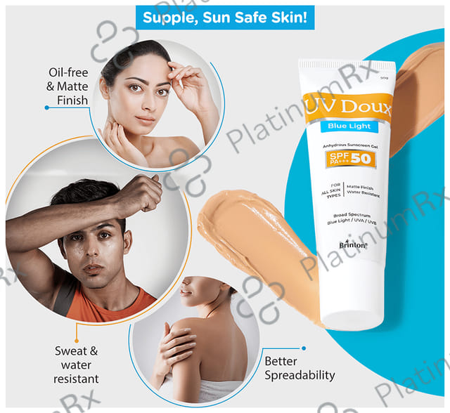 UV Doux Blue Light SPF 50 PA+++ Sunscreen Gel 50gm