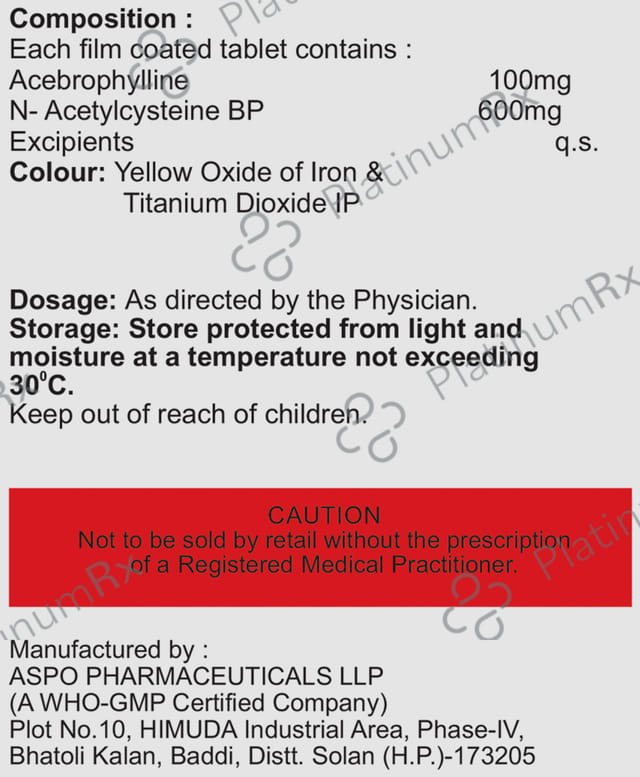 Avabro N 100/600mg Tablet 10s
