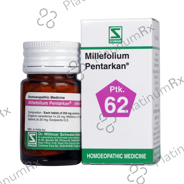 Dr Willmar Schwabe India Millefolium Pentarkan Ptk 62