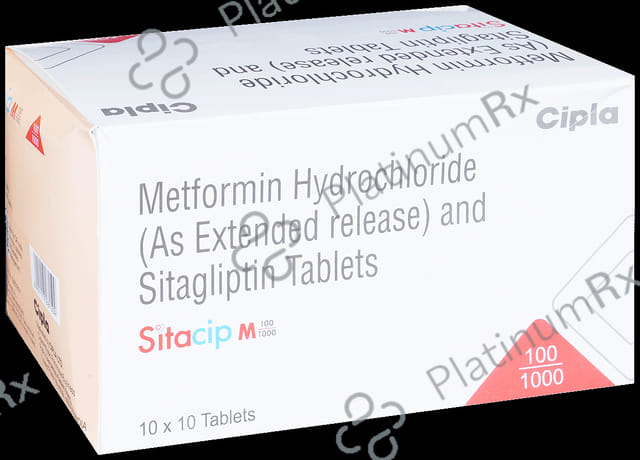 Sitacip M 100/1000mg Tablet ER 10s