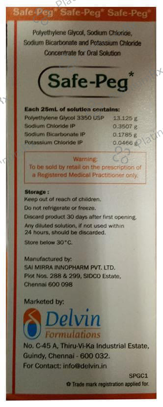 Safe-Peg Oral Solution Pineapple