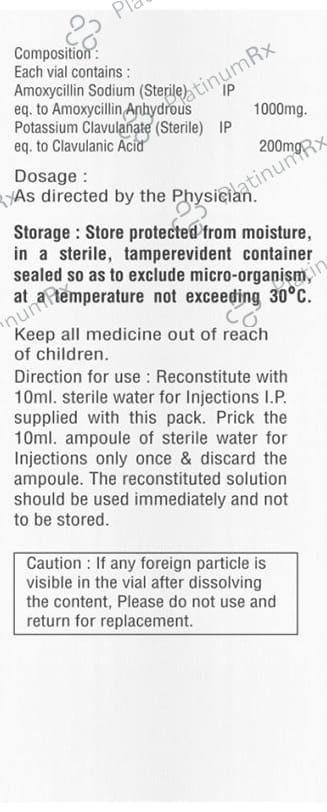 Moxifrig 1.2gm Injection 1s