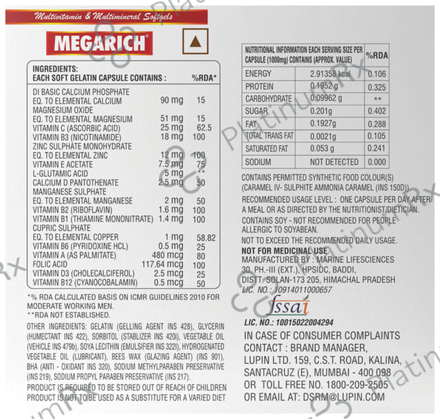 Megarich Softgels