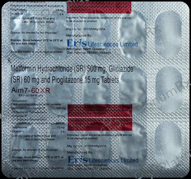 Aim7 60/500/15mg Tablet XR 15s